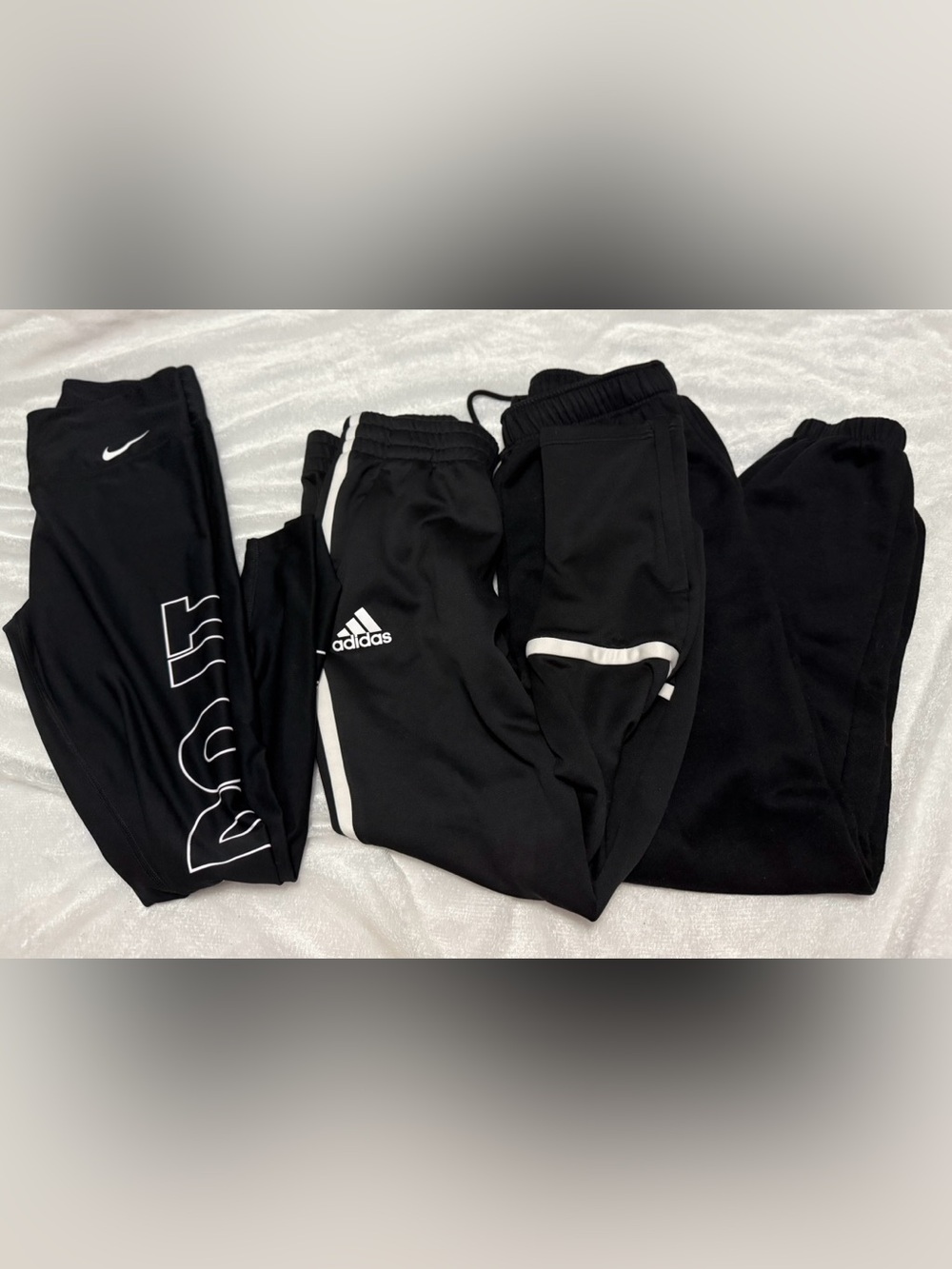 Nike & Adidas Black Pants